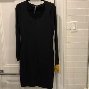 Yummy Black long sleeve lined dress